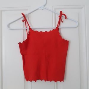 Zara Girls Ruffle Tank Top